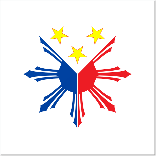 Filipino Sun and Stars Pinoy decal Wall Art by Estudio3e